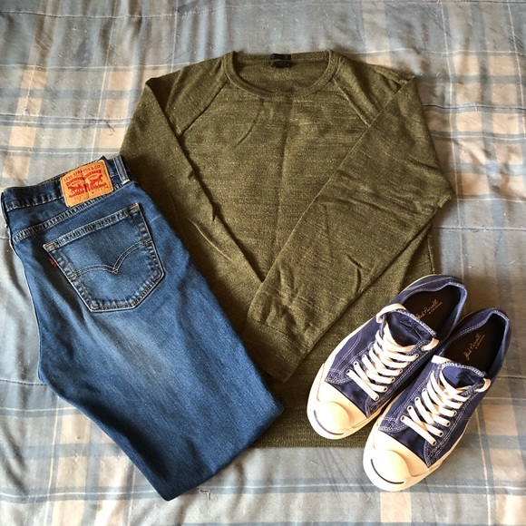 J. Crew Other - J.Crew Slim-Fit Rugged Sweater, Olive Green